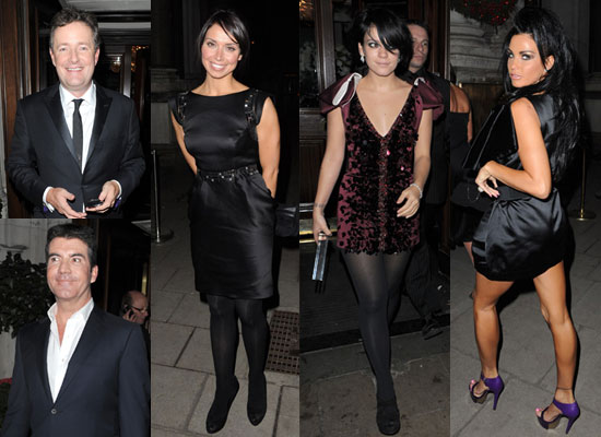 Photos of Lily Allen Christine Bleakley Simon Cowell and Katie Price at 