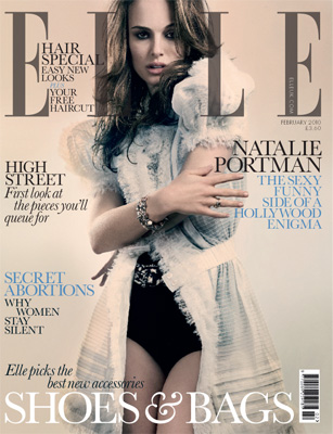 Natalie Portman is on the cover of this month's Elle magazine, 