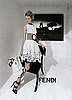 Toni Garrn for Fendi; Ph. Karl Lagerfeld