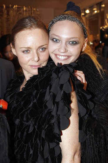 Stella McCartney and Sasha Pivovarova