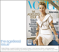 picture of August issue of Vogue with Kate Moss on the cover