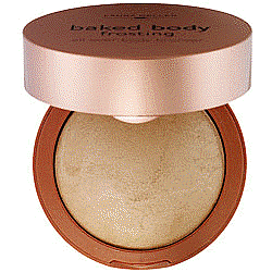 picture of an open compact of Laura Geller Baked Body Frosting