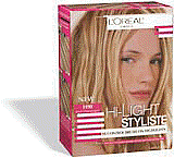 picture of box of L'Oreal Hi-Light Styliste Ice Champagne hair product