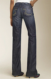 picture of woman modeling Rock and Republic jeans