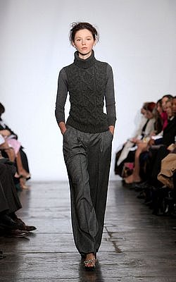Isaac Mizrahi model at Fall 2008 New York Fashion Week