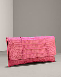 pink clutch handbag