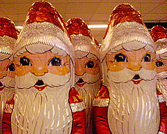 Chocolate Santa Clauses