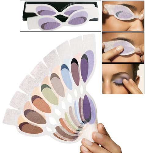 picture and instructions on how to use avon in a wink instant eyeshadow sheets /></p> <p><b>Beauty Product Review of Avon's Press-On Shadow - <st1:place w:st=