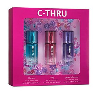 picture of C-thru, three fragrances in a pink box