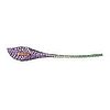 CALLA LILY BROOCH, AMETHYST