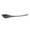 CALLY LILY BROOCH, BLACK SAPPHIRE