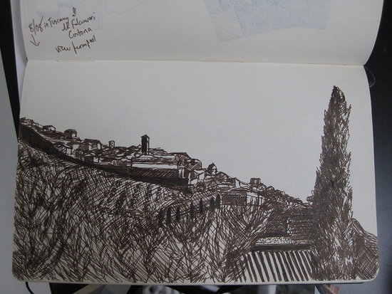 Tuscany, sketchbook 2008