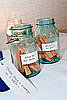 We had guests fill notes out and drop them into the jars - so much fun reading them the next morning!
