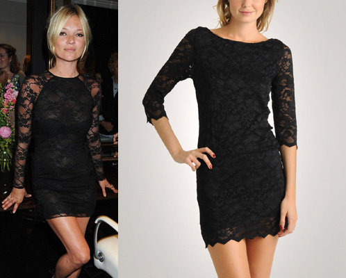  Celebrity Dresses on For A Black Lace Dress A Mini With 3 4 Or Long Sleeves Buy The Time I