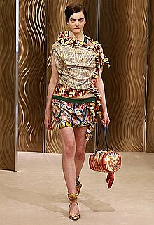 Miuccia Prada Digs Up Clashing Vintage Prints for Cruise 2010 Miuccia Prada Digs Up Clashing Vintage Prints for Cruise 2010