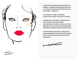 M.A.C. Face Charts From The Fall 2009 Shows: London Edition M.A.C. Face Charts From The Fall 2009 Shows: London Edition