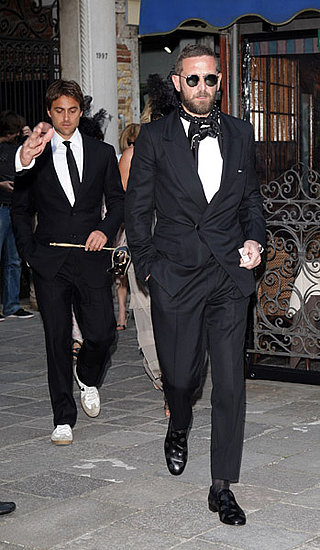 Stuart Townsend and Stefano Pilati, Photo by D. Venturelli/Wireimage