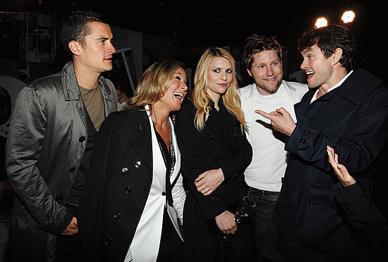 Orlando Bloom, Angela Ahrendts, Christopher Bailey, Claire Danes, Hugh Dancy