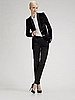 A sleek, masculine tuxedo jacket. 