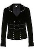 A military inspired jacket with standout hardware. 