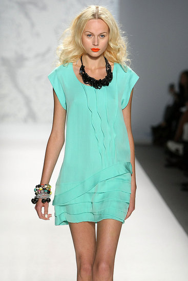 New York Fashion Week: Twinkle by Wenlan Spring 2010 | runway, Gallery, New York Fashion Week | Coutorture :  loose dress cool color asymmetrical