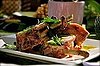 Roasted Pork With Ginger Carrot Puree