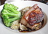 Pork Chop, Bubble and Squeak, and Broccoli