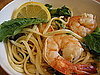 Shrimp, Asparagus, and Basil Linguine