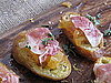 Crostini With Jamón Ibérico and Heirloom Tomatoes