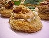 Roquefort and Walnut Canapés