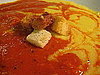 Corn and Roasted Red Pepper Rainbow Soup