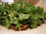 Blue Cheese and Arugula Crostini