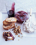 Goat Cheese Mousse With Red-Wine Caramel