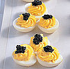 Deviled Quail Eggs With Black Caviar