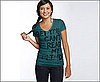 'Bet You Can’t Read My Mind' Fitted V-Neck T-Shirt, $30