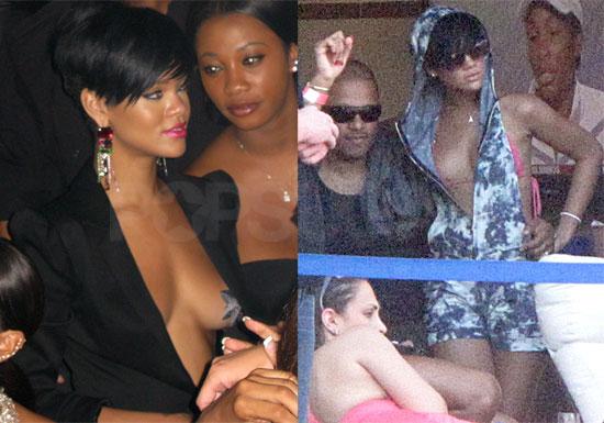 To see more photos of Rihanna, Jay-Z, and Jamie Foxx just read more.