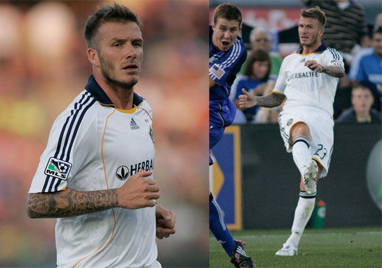 david beckham playing soccer 2009. +playing+soccer+2009