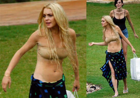 lindsay lohan machete pool. Bikini Photos of Lindsay Lohan