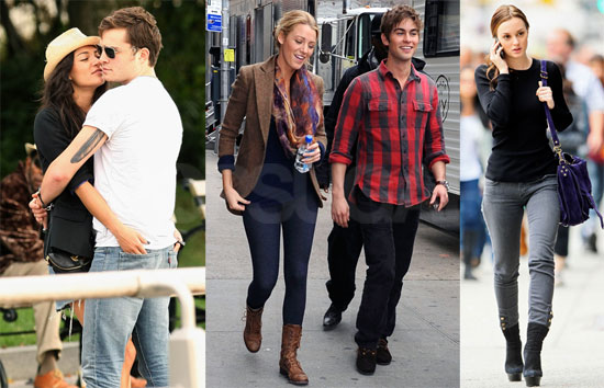 as Blake Lively, Chace Crawford and Leighton Meester got decked out to