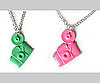 Pink and Green Camera Necklaces