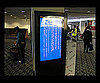 Ad Stand in Melbourne, Australia Airport