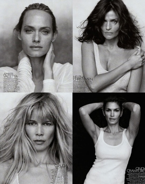 90s Supermodels Without Makeup