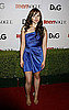 Ashley Rickards in a Cobalt Asymmetrical Party Dress