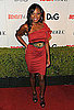 Naturi Naughton in a Sexy Ruched Sienna Dress, Stand-Out Belt