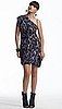 Rachel Rachel Roy Purple Leopard Printed One-Shoulder Dress