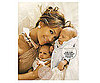 Jennifer Lopez snuggles with . . . 