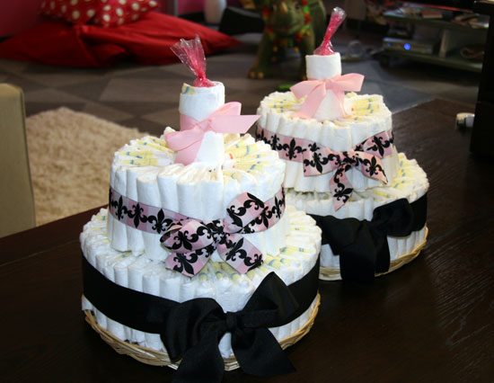 How to Make a Diaper Cake for Twins | POPSUGAR Moms