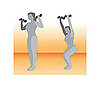 Narrow Squat With Overhead Press