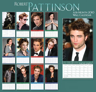 robert pattinson 2011 calendar. this 2010 wall calendar with a