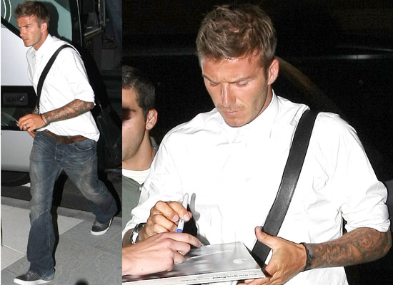 David Beckham Tattoo Guns Picture